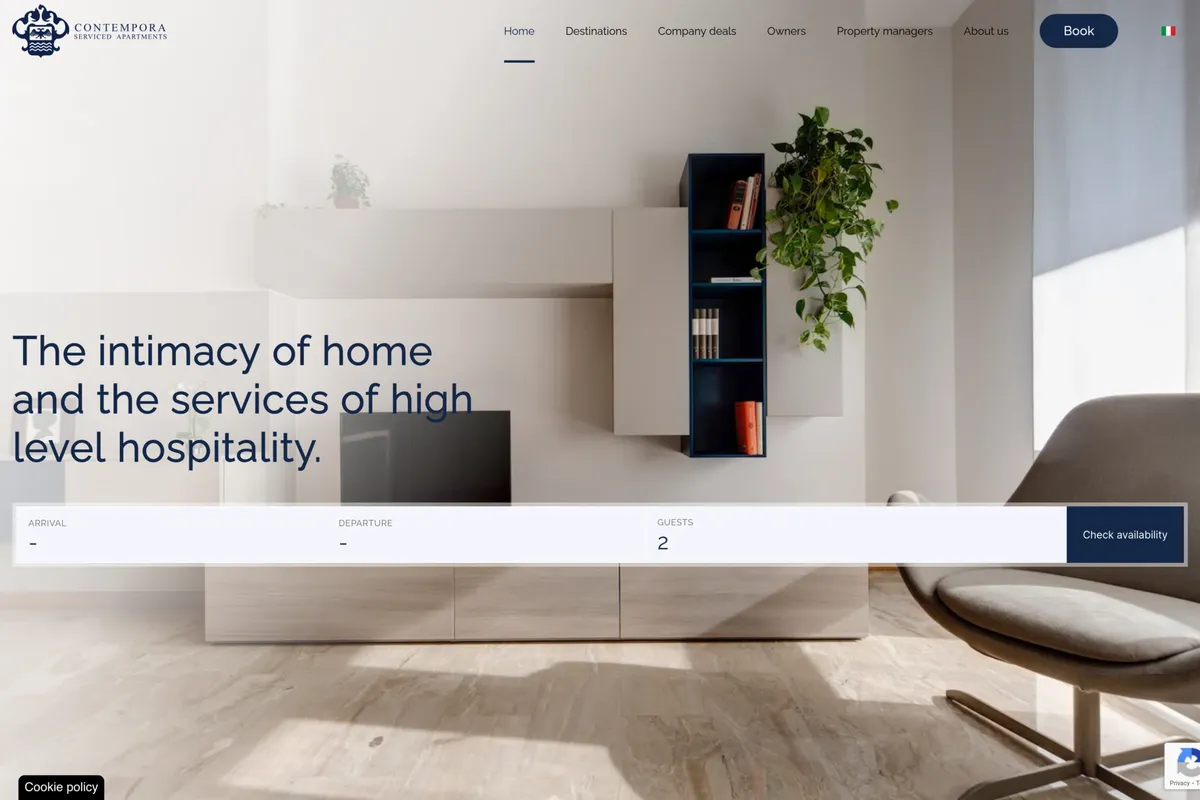 Contempora desktop home screen