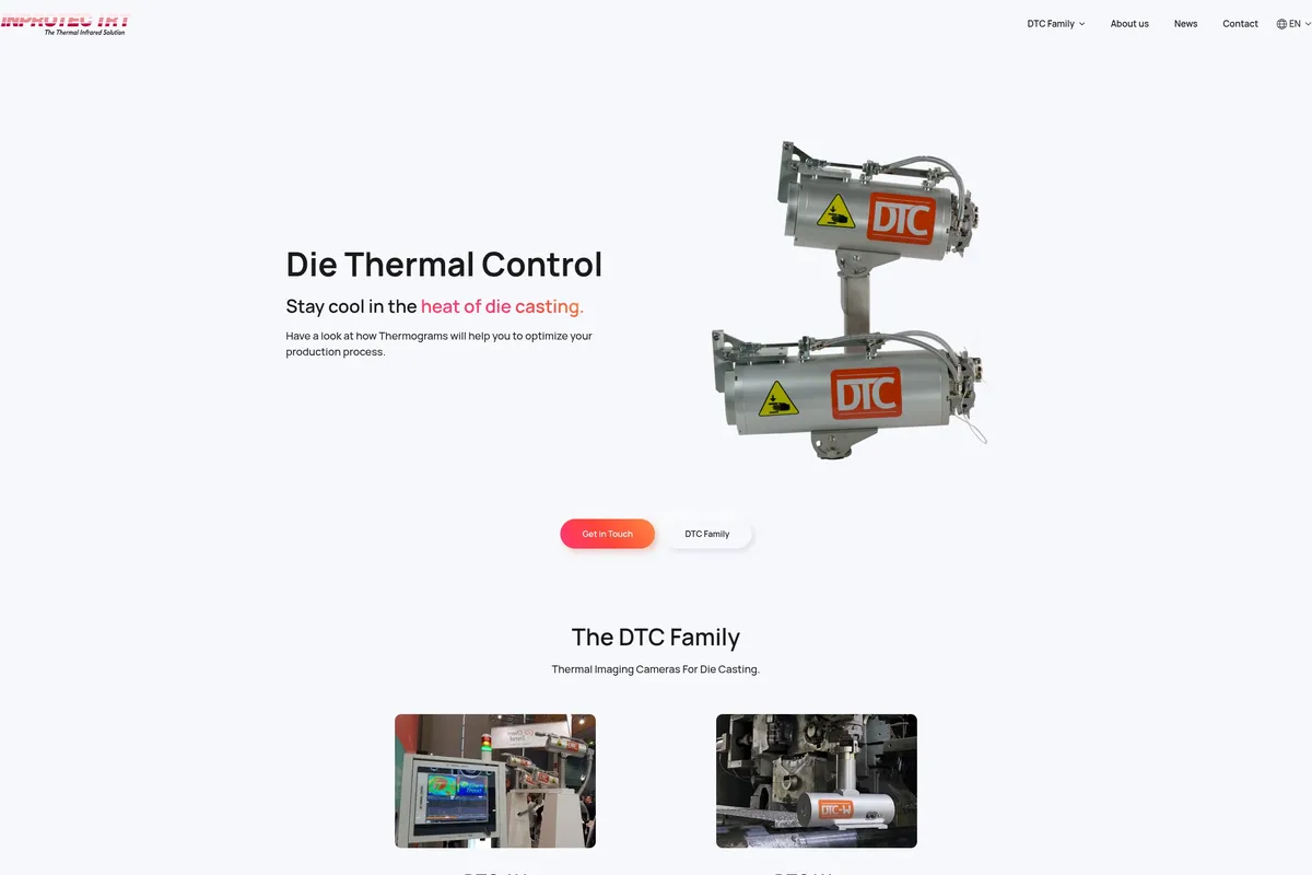 Die Thermal Control desktop home screen