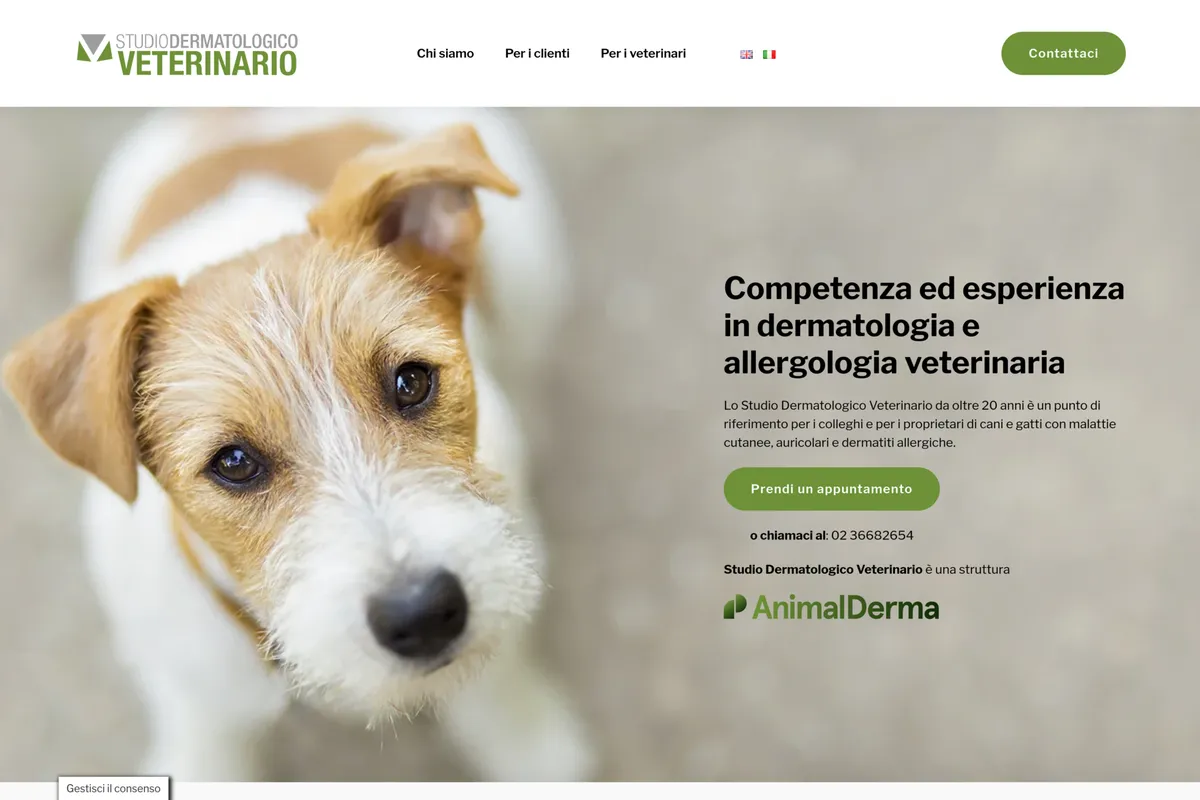 Studio Dermatologico Veterinario home screen